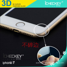 3D Curved Wholesale Anti-Fingerprint soft Tempered Glass Screen Protector For iphone 7 Plus
